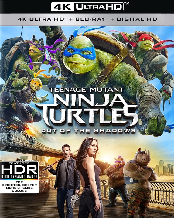 Teenage Mutant Ninja Turtles: Out of the Shadows (2016) 4K Ultra HD Blu-ray