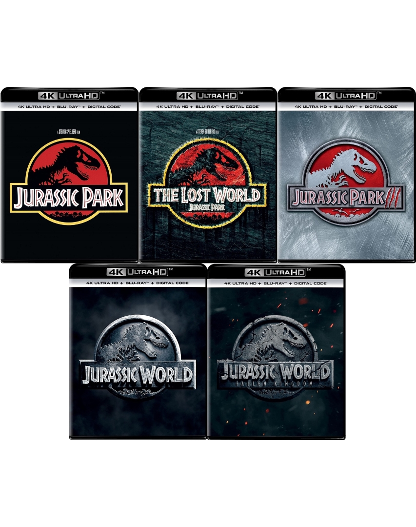 Jurassic Park Pack 5 Movies in 4K Ultra HD Blu-ray at HD MOVIE SOURCE