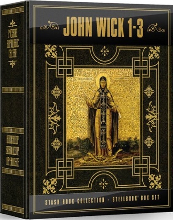 John Wick 1 to 3 Stash Book Collection SteelBook in 4K Ultra HD Blu-ray at HD MOVIE SOURCE