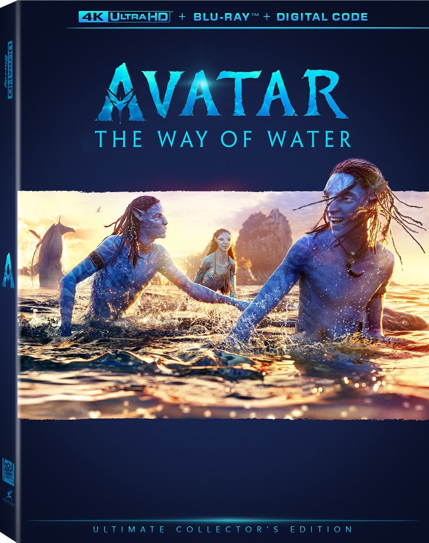 Avatar: The Way of Water (2023) 4K Ultra HD Blu-ray - James Camerons epic sci-fi adventure with breathtaking visuals and immersive 3D world.