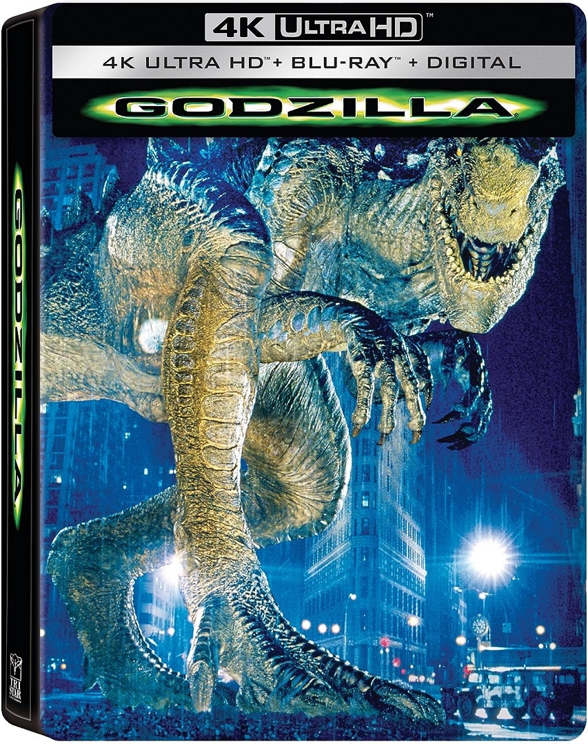 Godzilla 1998 SteelBook in 4K Ultra HD Blu-ray at HD MOVIE SOURCE