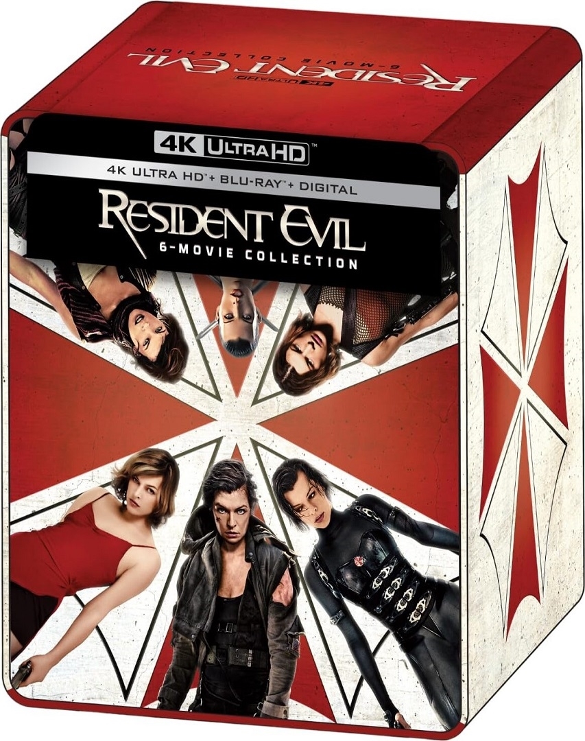 Resident Evil: 6-Movie SteelBook Collection in 4K Ultra HD Blu-ray at HD MOVIE SOURCE
