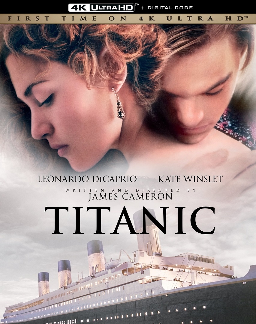 Leonardo DiCaprio and Kate Winslet star in the 1997 epic romance and disaster film Titanic, directed by James Cameron. Now available in stunning 4K Ultra HD resolution.