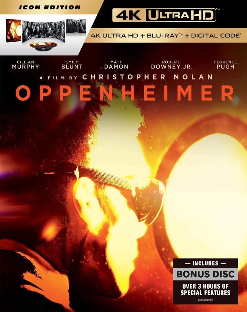 Oppenheimer Icon Edition in 4K Ultra HD Blu-ray at HD MOVIE SOURCE