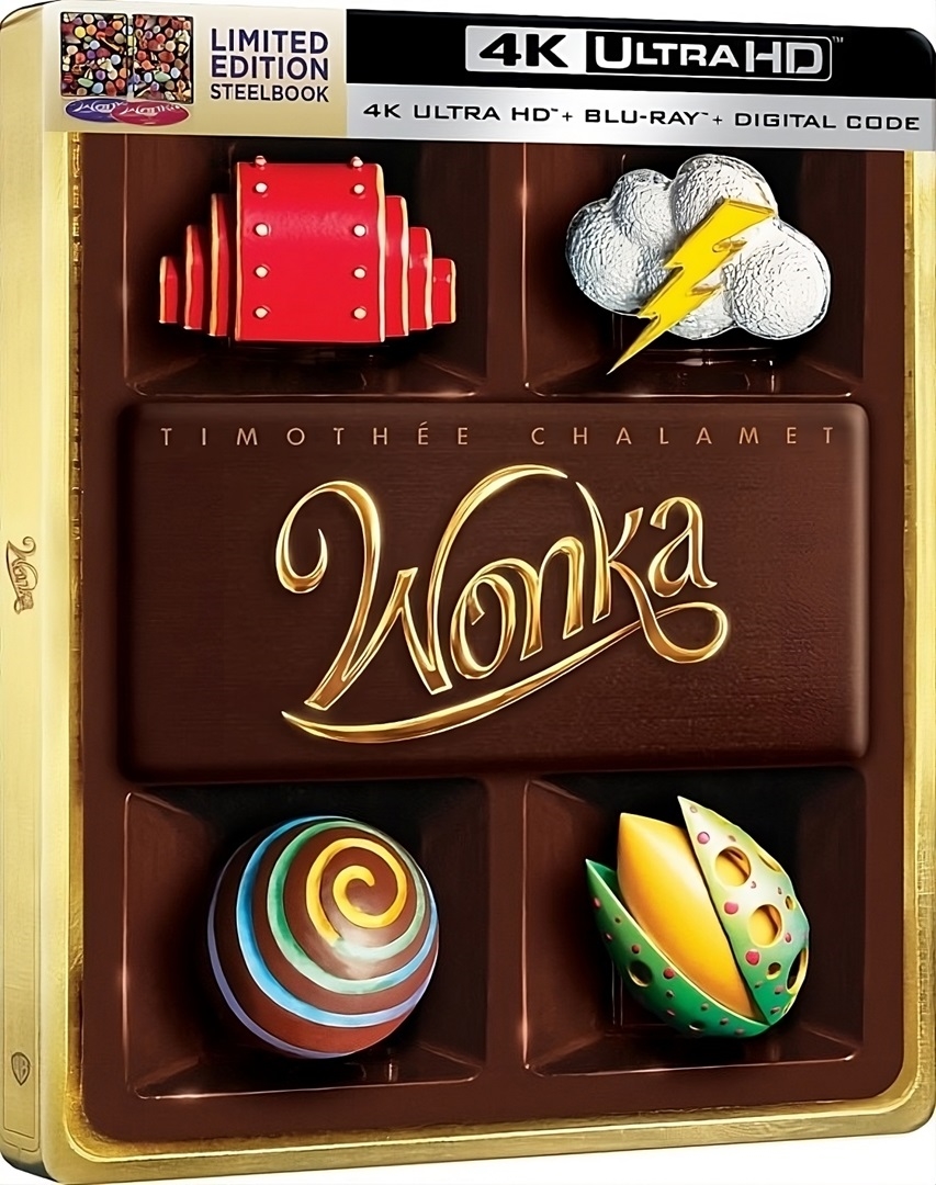 Wonka SteelBook in 4K Ultra HD Blu-ray at HD MOVIE SOURCE