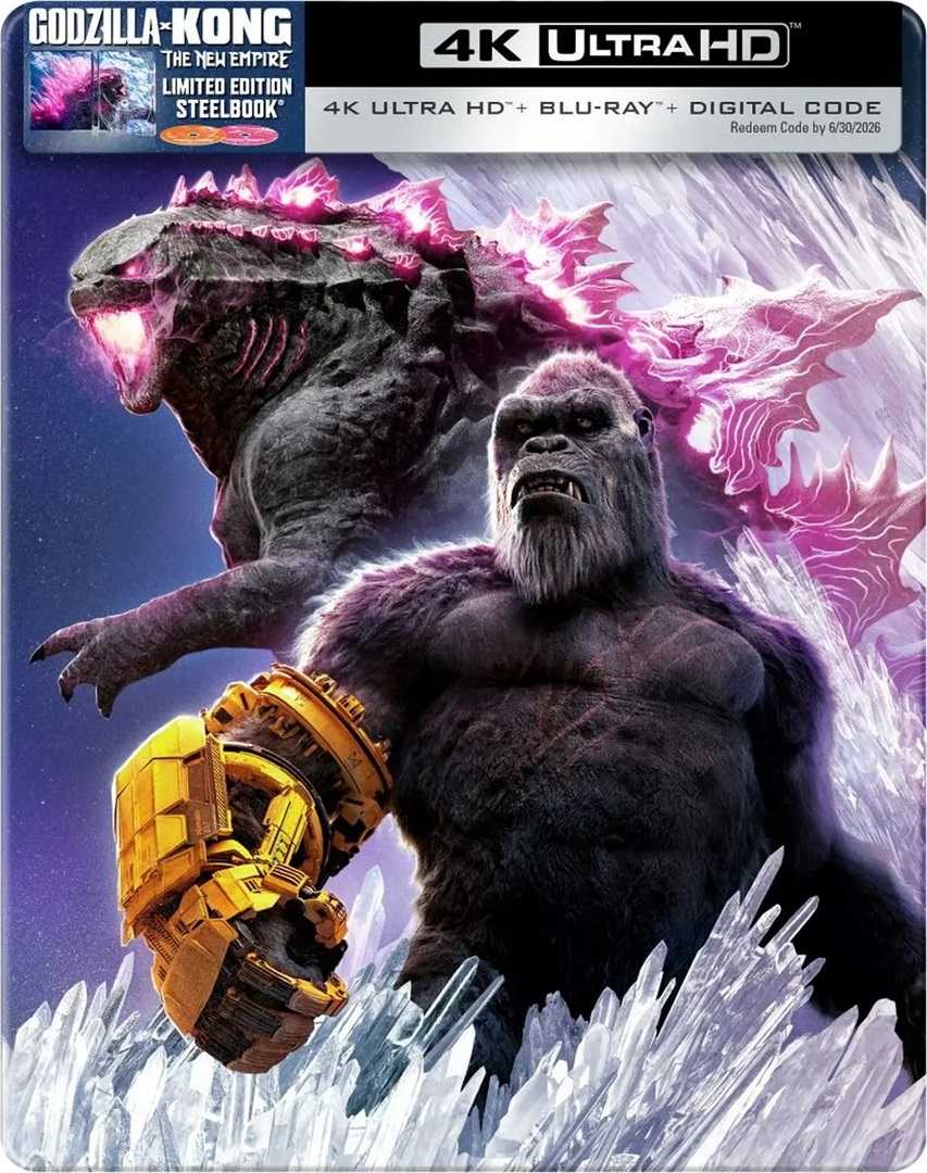 Godzilla x Kong: The New Empire (SteelBook) in 4K Ultra HD Blu-ray at HD MOVIE SOURCE