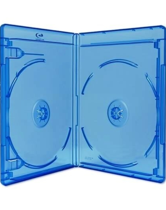 Single 11mm Spine Blue Transparent Holding 1 Disc Blu-ray Replacement Case LOT 